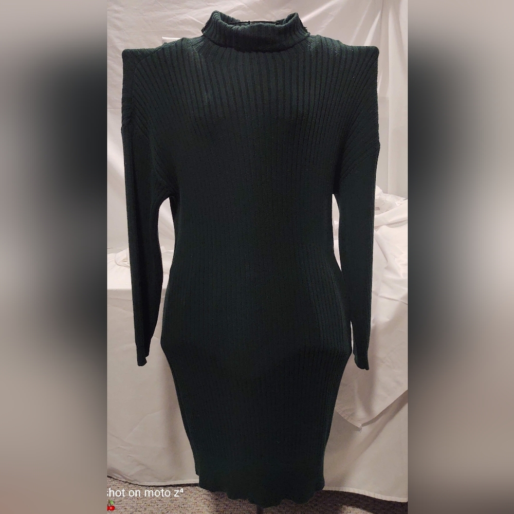 Treasure & Bond green sweater dress. Size M
